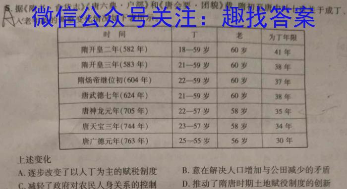 德州市2023-2024高二试题(2024.7)&政治