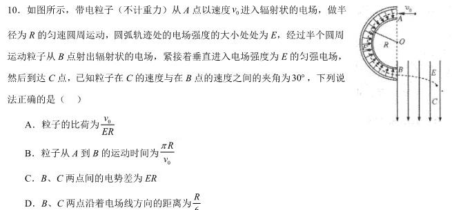 [今日更新]厚德诚品 湖南省2024年高考冲刺试卷(压轴一).物理试卷答案