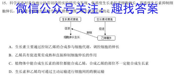 2024年普通高等学校招生全国统一考试·金卷 BBY-F(二)2生物学试题答案