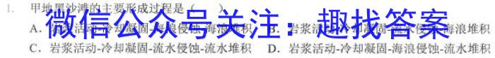 江西省景德镇2024届九年级第三次质量检测卷地理试卷答案