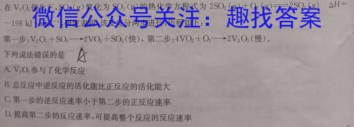 河南省2023-2024学年八年级下学期阶段性质量检测(三)化学