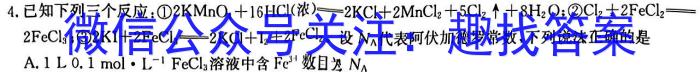 3陕西省汉中市2023-2024学年度第一学期九年级期末教学质量检测化学试题
