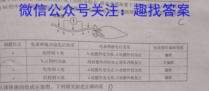 湖北省"腾·云"联盟2023-2024学年高一年级下学期5月联考生物学试题答案