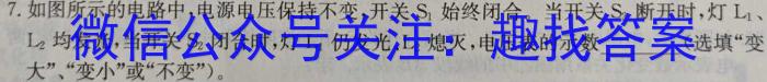 莆田市2024届[莆田二检]高中毕业班第二次教学质量检测物理试卷答案