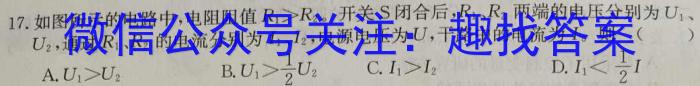 中考结课系列·2024年河北省初中学业水平模拟考试（六）物理