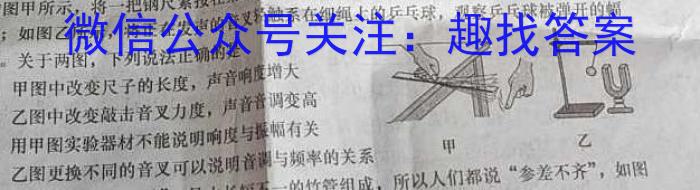 陕西省2023-2024学年度九年级第一学期学业水平质量监测物理`