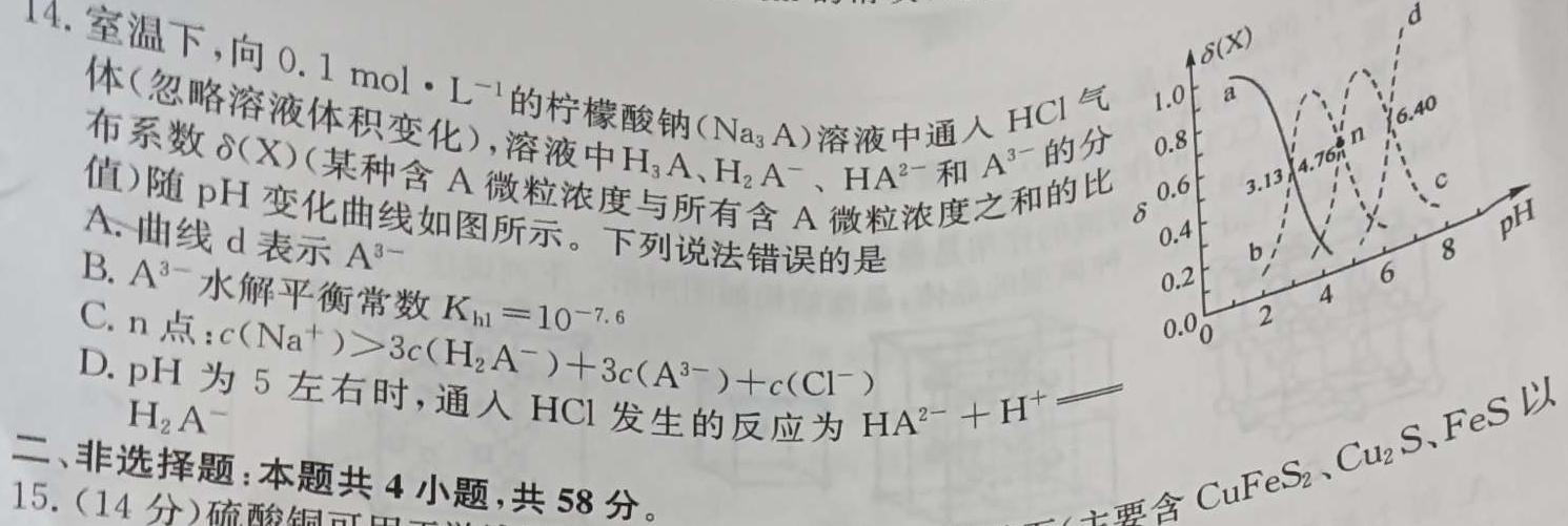 【热荐】陕西省2023-2024学年度中考第一次模拟考试（B）化学