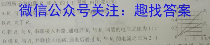 超级全能生·天利38套 2024届新高考冲刺预测卷(四)4物理试题答案