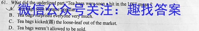 2024年普通高等学校招生全国统一考试样卷(十二)12英语试卷答案