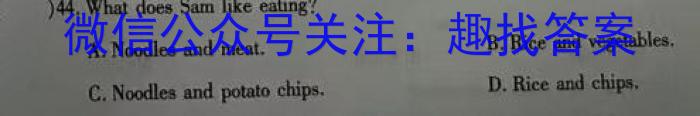 周至县2023-2024学年度高考第一次模拟考试英语