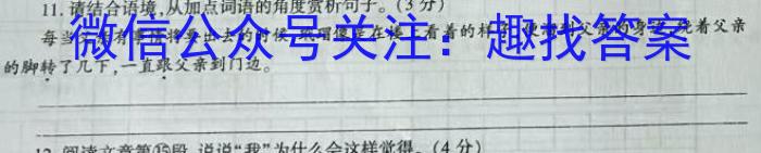 2024年河南省重点中学内部摸底试卷（三）/语文