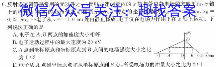 2024年普通高等学校招生全国统一考试 名校联盟 模拟信息卷(T8联盟)(五)(物理)