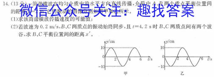 河南省名校联盟2024届高三年级4月模拟考试h物理
