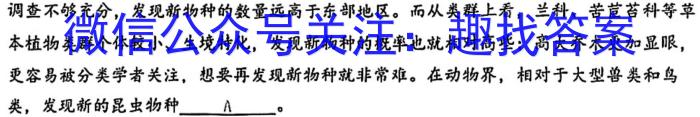 2024年普通高等学校招生全国统一考试 名校联盟·模拟信息卷(T8联盟)(八)语文