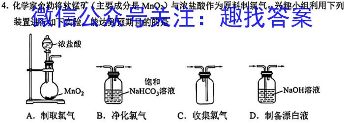 陕西省铜川市2024年高三质量检测卷(24474C)化学