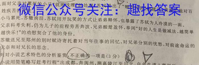 2024届云南省高二期末模拟考试卷(24-272B)语文