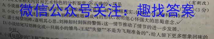 安徽省C20教育联盟2024年九年级学业水平测试"最后一卷"语文