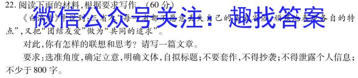 2024年河北省普通高中学业水平选择性考试冲刺压轴卷(二)语文