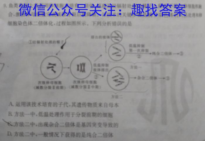 学林教育 2024年陕西省初中学业水平考试·全真模拟卷(五)5生物