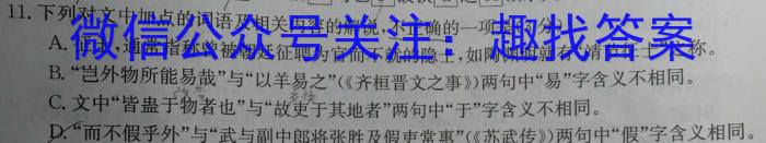 河南省正阳县2024年九年级决战中招模拟试卷/语文