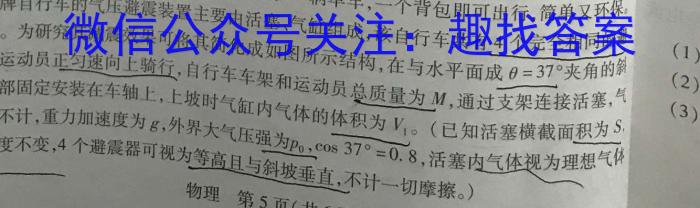 天利38套2024新高考冲刺预测卷(一)1语文试题物理`