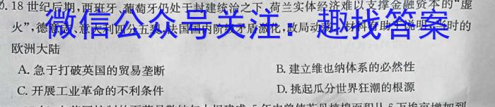 2024年哈尔滨市初中升学考试模拟试题历史试卷答案