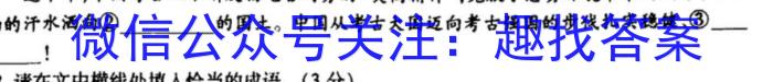 2025年普通高等学校全国统一模拟招生考试金科新未来9月联考语文