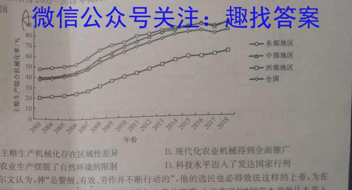 2024年江西省中考押题卷历史试卷