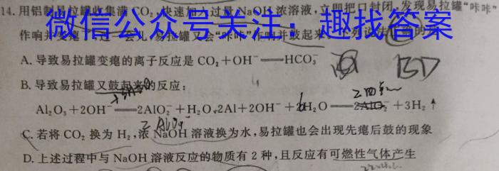 大通县塑山中学2023-2024学年高二第二学期第二次阶段检测(242768Z)数学