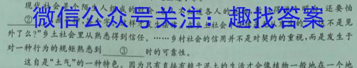 万唯中考 2024年安徽省初中(八年级)学业水平考试 定心卷语文