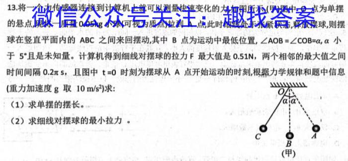 梅州市高三总复习质检试题（2024.2）物理`