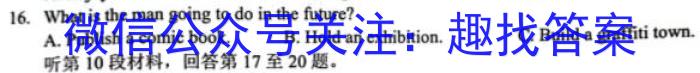 [阳光启学]2024届高三摸底分科初级模拟卷(二)2英语试卷答案