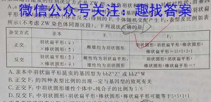 重庆市名校联盟2023-2024学年度高二年级第二期期中联考数学