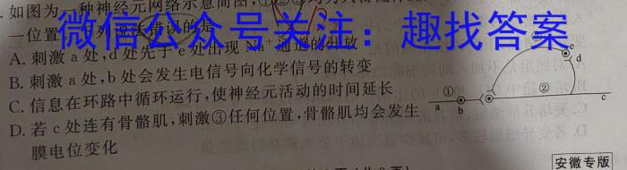 绵阳市高中2022级第二学期期末教学质量测试2024.7.5生物学试题答案