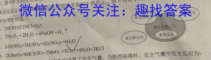 3陕西省汉阴县2023-2024学年度第一学期九年级期末学科素养检测化学试题