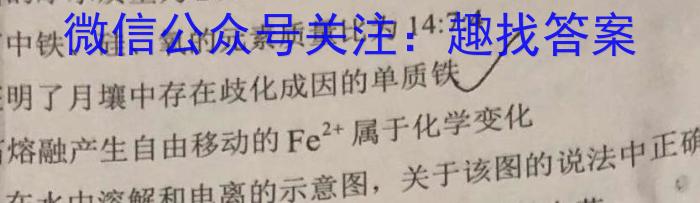 q安徽省2024届高三年级上学期1月期末联考化学