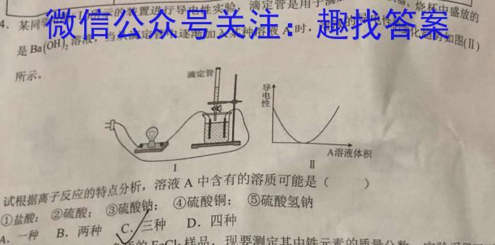 2024安徽中考原创模拟卷 1号卷中考智高点夺魁卷(一)化学