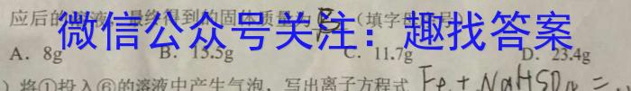 [安康三模]2023-2024学年安康市高三年级第三次质量联考(3月)化学