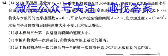 名校计划2024年河北省中考适应性模拟检测（拔高型）物理试卷答案