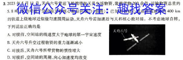 真题密卷 2024年普通高等学校招生全国统一考试模拟试题·冲顶实战演练(二)2h物理