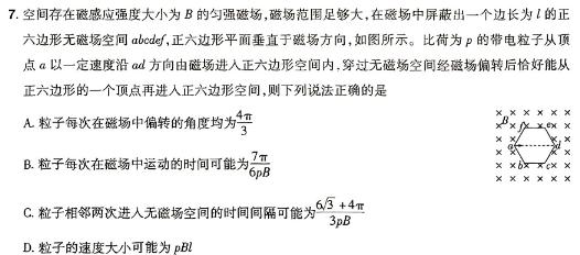 [今日更新]湖北省新高考联考协作体2023-2024学年度高二年级期末考试.物理试卷答案