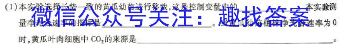 安徽省2023-2024学年度七年级阶段质量检测(PGZX