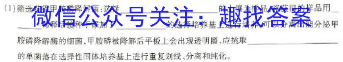 东北三省三校2024年高三第三次联合模拟考试生物学试题答案