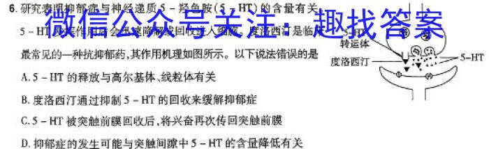 江西省2024届九年级第五次阶段适应性评估［PGZX A JX］数学