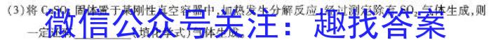 陕西省2023-2024学年度八年级第一学期阶段性学习效果评估(1月)化学