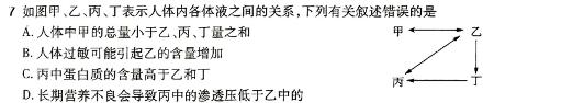 安徽省2024届九年级中考规范总复习（二）生物学部分