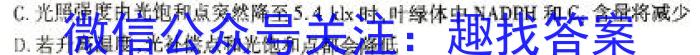 2024年安徽省普通高中学业水平选择性考试冲刺压轴卷(二)2生物学试题答案