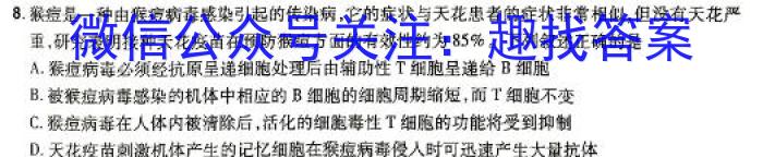 省级联测考试•河北省2023-2024学年下学期期末考试（高一年级）数学