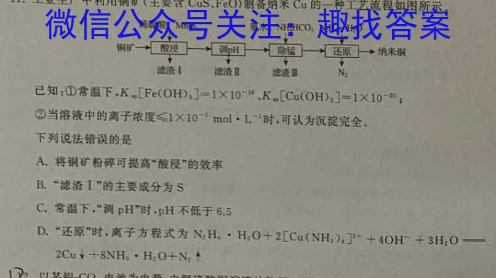 2024年河南省普通高中招生考试·终极一考卷(BC)[H区专用]化学