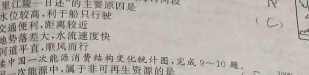陕西省蒲城县2024年第一次模拟考试（九年级）A地理试卷l